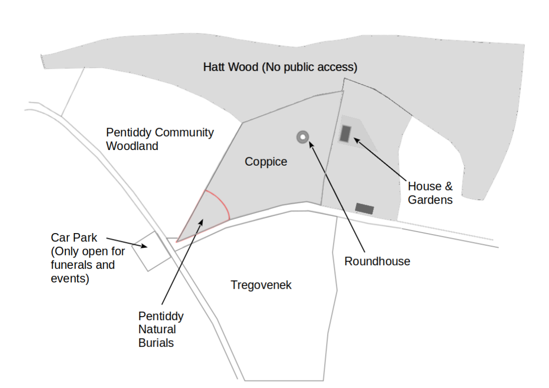 Pentiddy Map